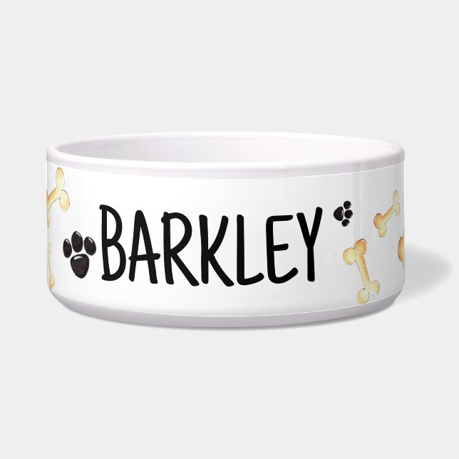 Custom Dog Bowl - Personalized Pet Food Dish Napf (Vorderseite)