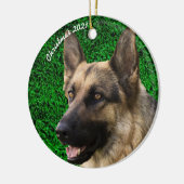 Custom Dog Cat Pet Foto Hochladen Bild Weihnachten Keramik Ornament (Links)