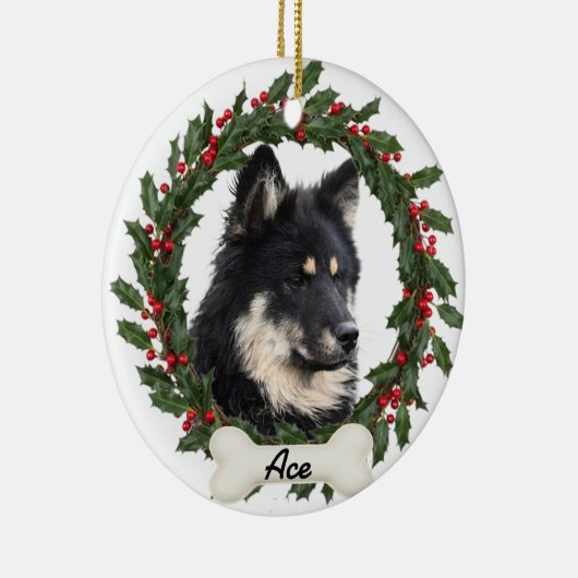 Custom Dog Cat Pet Ornament X-mas - Upload Photo (Rechts)