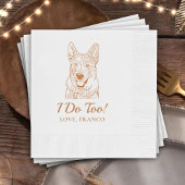Custom Dog Cheert Custom Cocktail Napkin Serviette