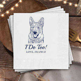 Custom Dog Cheert Custom Cocktail Napkin Serviette