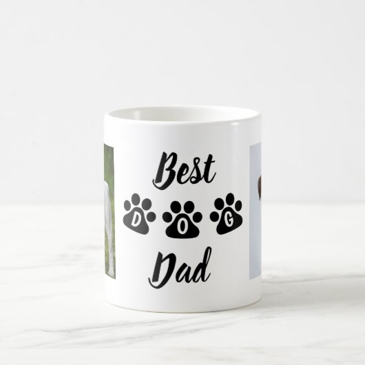Custom Dog Dad Mug, Dog Father Mug, Dog Dad Gift,  Kaffeetasse (Mittel)