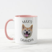 Custom Dog Face Coffee Mug, Grandpa Gift Tasse (Links)