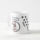 Custom Dog Foto Frenchie Mama Kaffeetasse (Vorderseite Links)