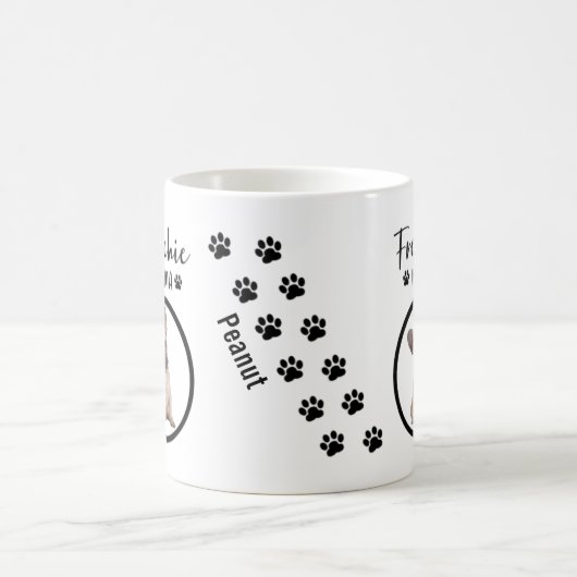 Custom Dog Foto Frenchie Mama Kaffeetasse (Mittel)