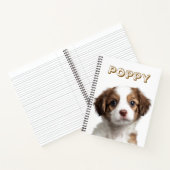 Custom Dog Foto & Name Spiral Notebook Notizblock (Innenseite)