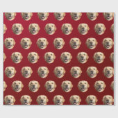 Custom Dog Foto Personalisiert Geschenkwrap Geschenkpapier (Flach)