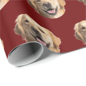 Custom Dog Foto Personalisiert Geschenkwrap Geschenkpapier (Rolleneckpunkt)