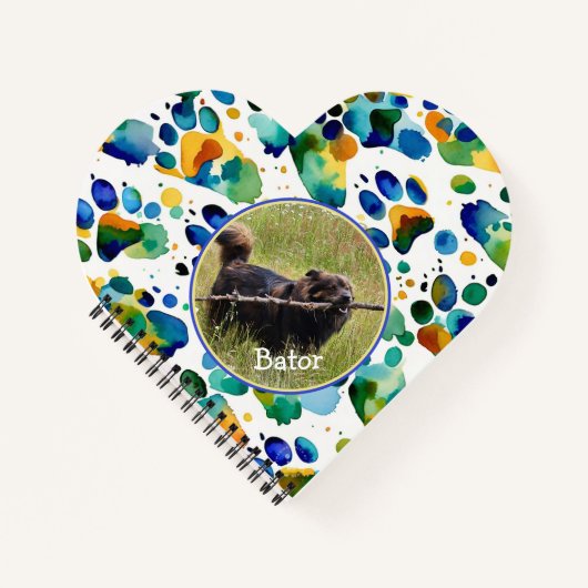 Custom Dog Foto Spiral Notebook Notizblock (Vorderseite)