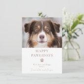 Custom Dog Foto Weihnachten (Stehend Vorderseite)