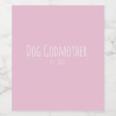 Custom Dog Godmutter Weinetikett (Einzelnes Label)
