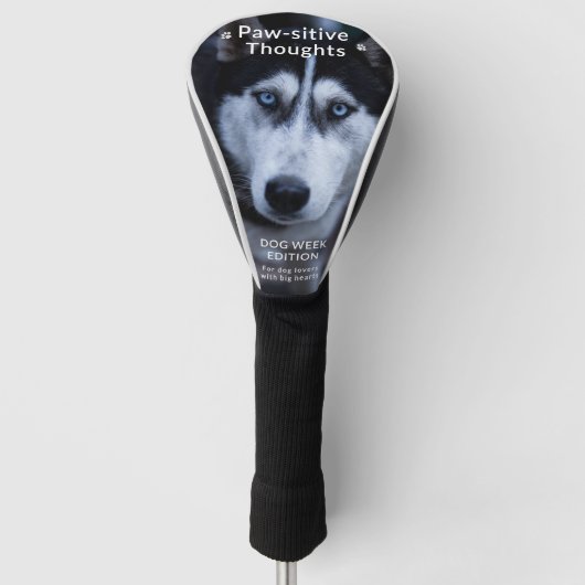 Custom Dog Golf Head Cover - Niedlich & personalis Headcover (Vorderseite)