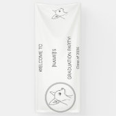 Custom Dog Graduate Welcome Banner | Photo & Breed (Vertikal)
