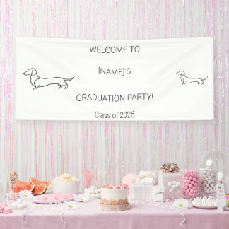 Custom Dog Graduate Welcome Banner | Photo & Breed