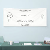 Custom Dog Graduate Welcome Banner | Photo & Breed (Messe)
