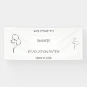 Custom Dog Graduate Welcome Banner | Photo & Breed (Horizontal)