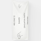 Custom Dog Graduate Welcome Banner | Photo & Breed (Vertikal)