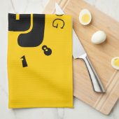 Custom Dog Ideogramm Chinesisches Jahr Zodiac Hand Geschirrtuch (Viertel Falte)