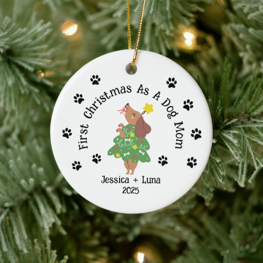 Custom Dog Lover Christmas Ornament - Haustierelte (Baum)