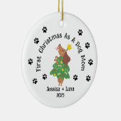 Custom Dog Lover Christmas Ornament - Haustierelte (Rechts)
