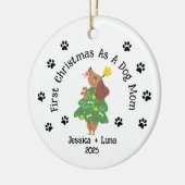 Custom Dog Lover Christmas Ornament - Haustierelte (Links)