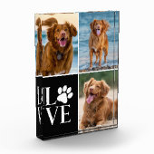 Custom Dog Lover Name Photo 3 Collage Photo Block (Links)
