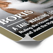 Custom Dog Magazine Cover Template Pet Portrait  Poster (Ecke)