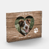 Custom Dog Memorial Rustic Wood & Foto (Links)