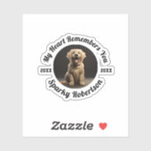 Custom Dog Memory & Remembrance Design Aufkleber (Blatt)