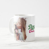 Custom Dog Mom Dog Dad Dog Lover Pet Photo Gift Kaffeetasse (Vorderseite Links)