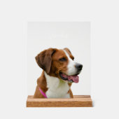 Custom Dog Name Photo Memorial Portrait Acrylschild (Vorderseite)