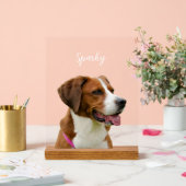 Custom Dog Name Photo Memorial Portrait Acrylschild (Hochzeit)