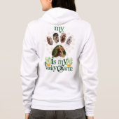 Custom Dog Paw Fotos St Patrick's Day Hoodie (Rückseite)