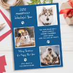 Custom Dog Pet Foto Jahr in Überprüfung Weihnachts Postkarte<br><div class="desc">Pawsiful Best Year Ever ! Nach den Hunden! Fügen Sie ein wenig niedlichen Spaß und schicken Sie Urlaubswünsche mit dieser bezaubernden und lustigen "Pawsitiv Best Year Ever" - Haushund Foto Collage Card. Es war ein verrücktes Jahr, und mit der Pandemie haben viele Menschen vom Zuhause aus gearbeitet, was bedeutet, dass...</div>