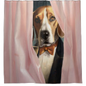 Custom Dog Pet Peekaboo Duschvorhang (Vorderseite)
