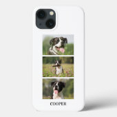 Custom Dog Photo Collage Monogram Personalized Case-Mate iPhone Hülle (Rückseite)