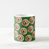 Custom Dog Photo | Cute Personalized Green Kaffeetasse (Mittel)