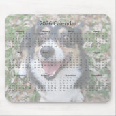 Custom Dog Photo Cute Pet 2026 Calendar Magnet Mousepad (Vorne)