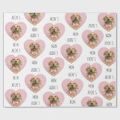 Custom Dog Photo  Geschenkpapier (Flach)