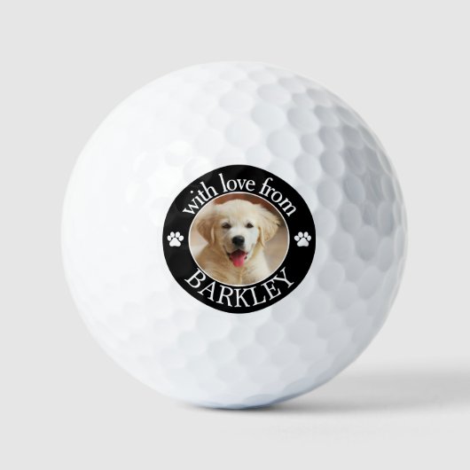 Custom Dog Photo Golfball (Vorderseite)