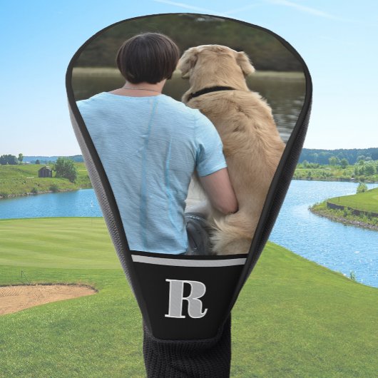 Custom Dog Photo Monogrammed Personalized Driver Golf Headcover