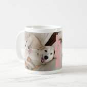 Custom Dog Photo Mug Kaffeetasse (Vorderseite Links)