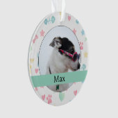 Custom Dog Photo Ornament (Vorderseite)