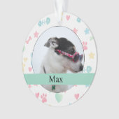 Custom Dog Photo Ornament (Vorderseite)