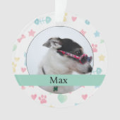 Custom Dog Photo Ornament (Vorderseite)