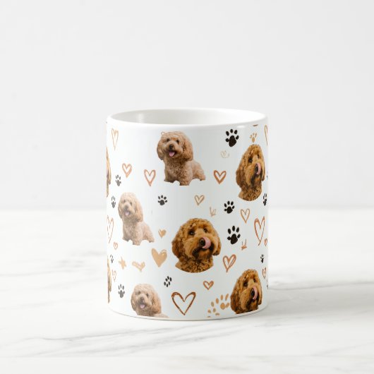 Custom Dog Photo Pattern Kaffeetasse (Mittel)
