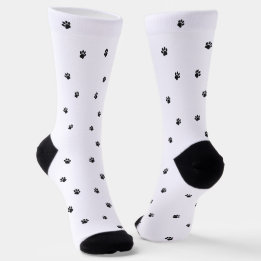 Custom Dog Photo Paw Print Socken