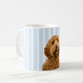 Custom Dog Photo | Personalized Pet Name Kaffeetasse (Vorderseite Links)