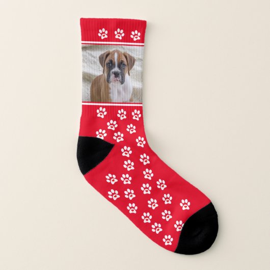 Custom Dog Photo Socks - Custom Pet Socks Socken (Rechts - Außen)