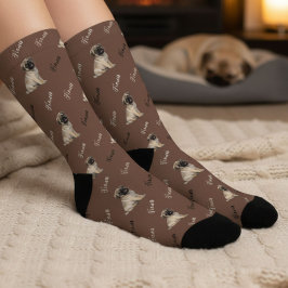 Custom Dog Photo Socks Socken